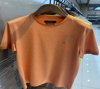 Textured T-Shirt RT 1045 — Orange