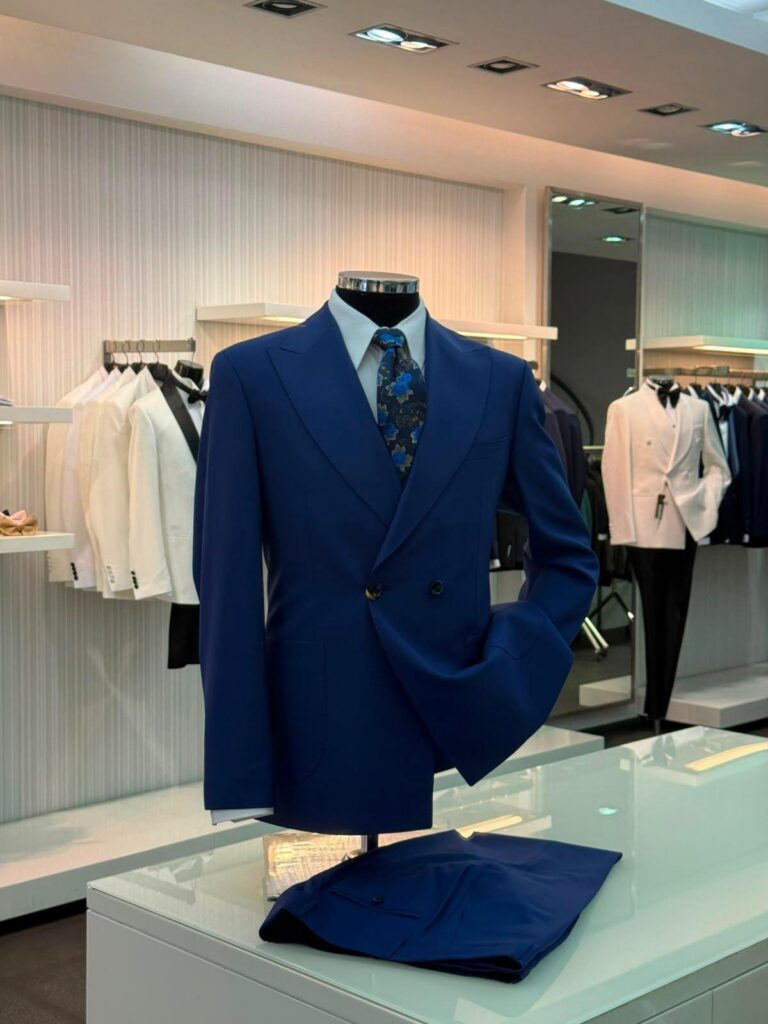 Royal Blue Double-Breasted Suit — Royal Blue