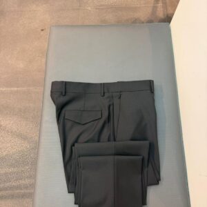 Flap-Pocket Tailored Trousers — Charcoal